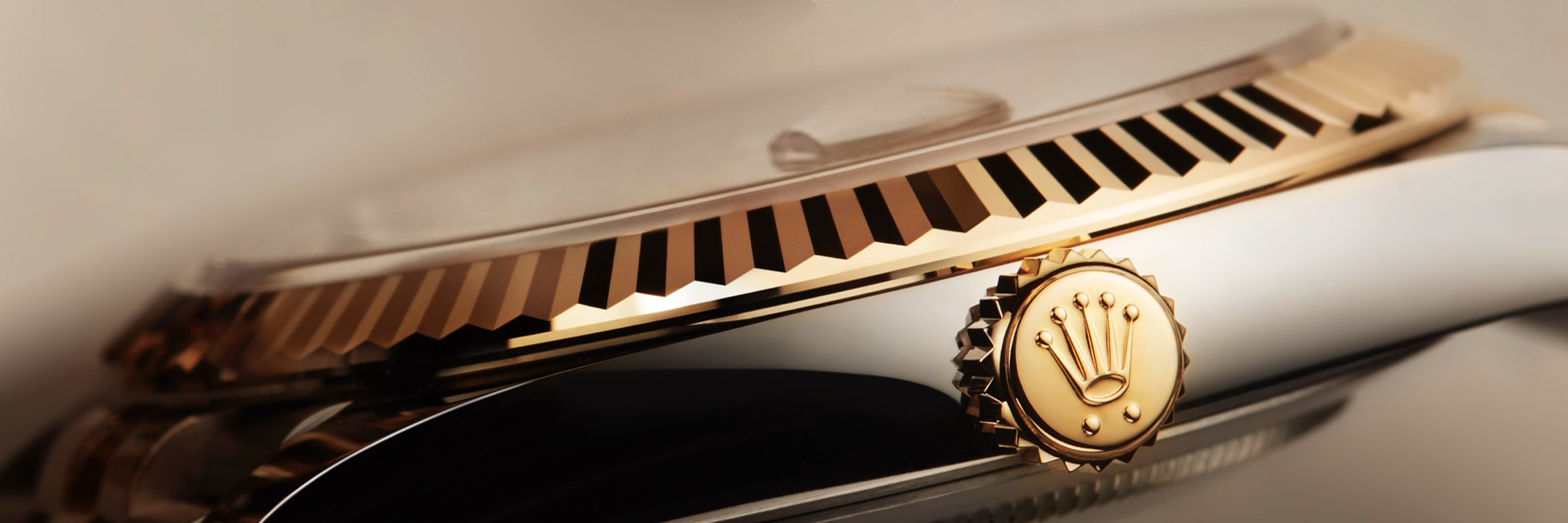 Side profile of Rolex watch