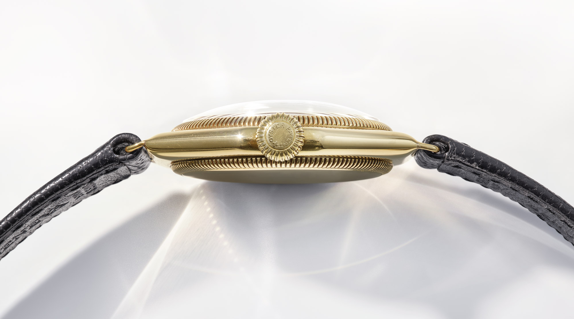 First Rolex Oyster octagonal watch detail, 1926